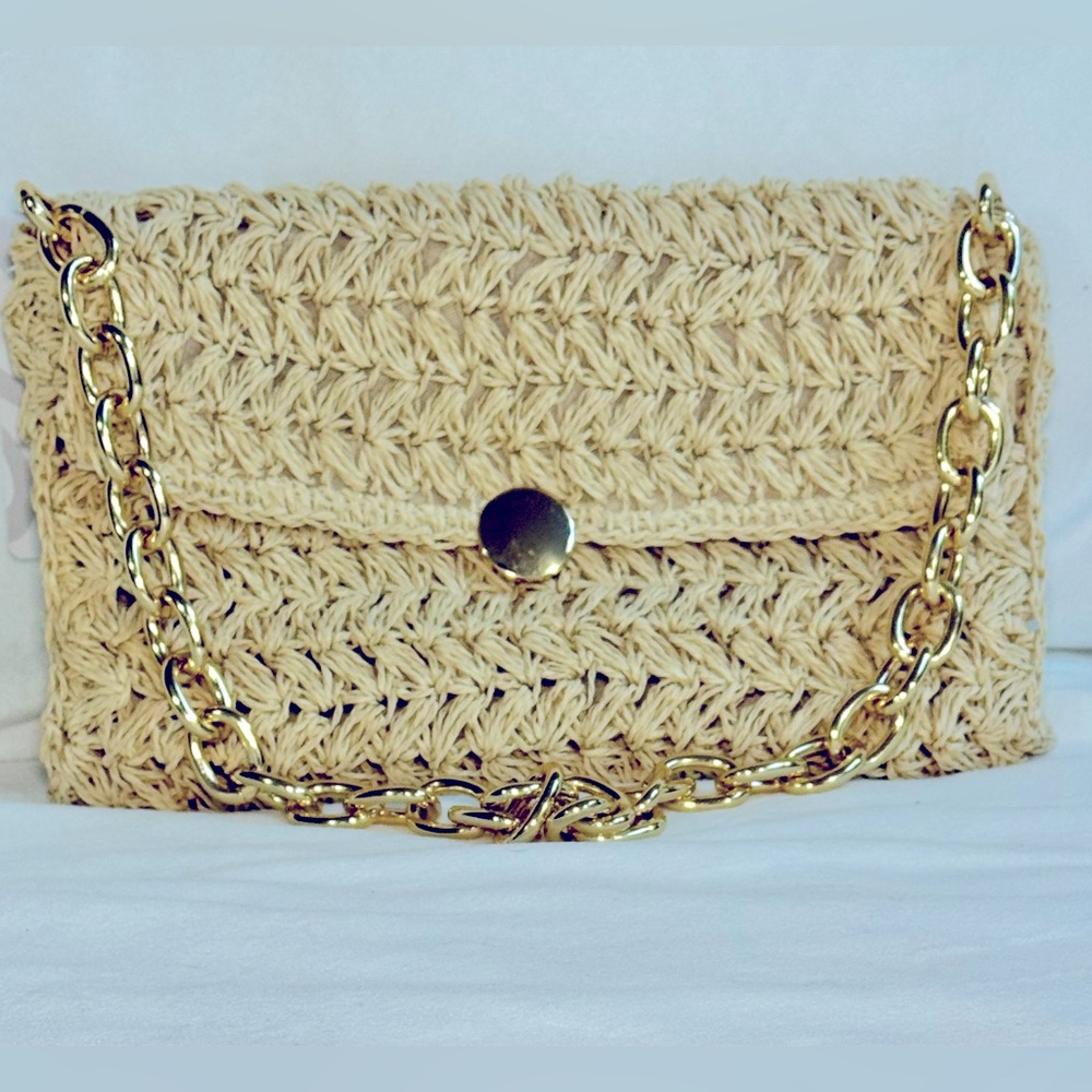 Pleasure - Raffia Clutch/Shoulder Bag